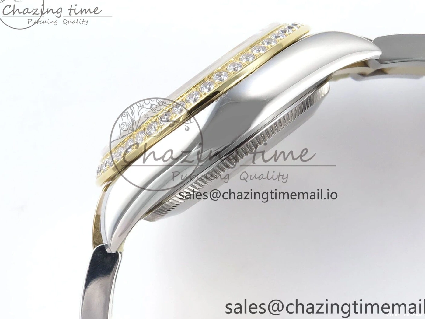 Rolex copies cheap SS 402 ETA YG Bracelet Steel 904L 1:1 ARF Silver OdorResistant 278383RBR Best DateJust Bezel Dial Diamonds 31 on Oyster Edition Diamonds 1103